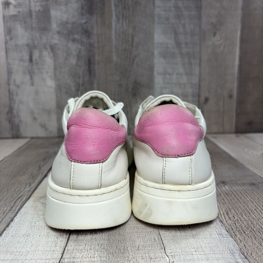 RKO Rylko Women's Size 7.5 Casual Sneakers Leather Lace Up Low Top Shoes White - Picture 9 of 15